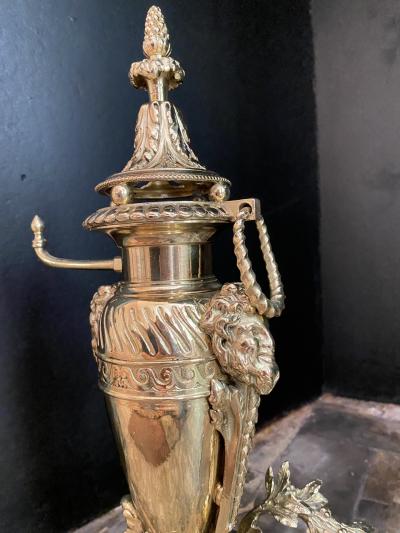 Front of the fire place