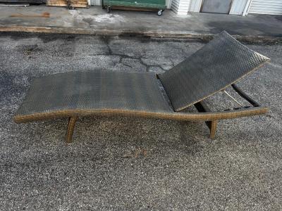 Frontgate Wicker Outdoor Adjustable Lounge