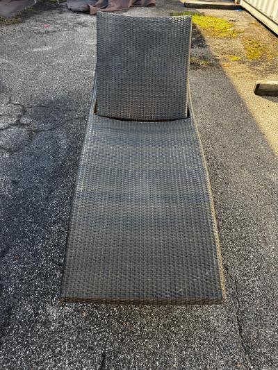 Frontgate Wicker Outdoor Adjustable Lounge