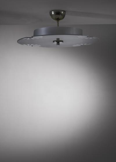 Frosted glass ceiling lamp