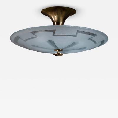 Frosted glass ceiling lamp