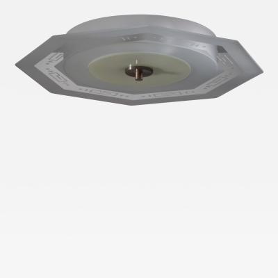 Frosted glass flush mount