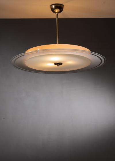 Frosted glass pendant lamp