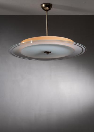 Frosted glass pendant lamp