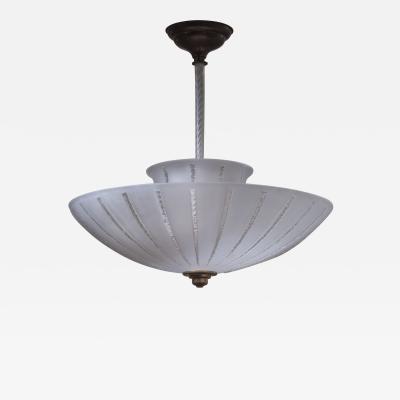 Frosted glass pendant lamp