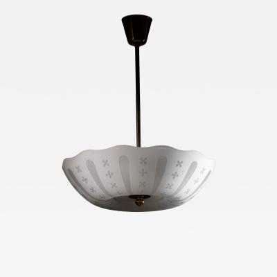 Frosted glass pendant lamp