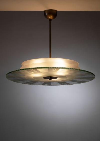 Frosted glass pendant lamp