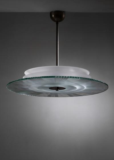 Frosted glass pendant lamp