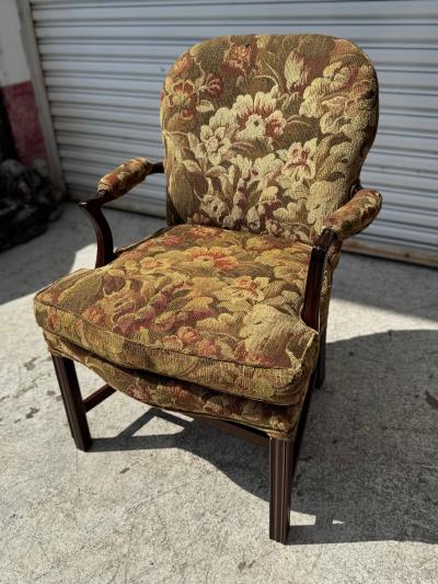 Fully Upholstered Chippendale Style Armchair