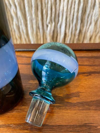 Fulvio Bianconi Fulvio Bianconi for Venini Fasce Orizzontale Bottle w Stopper