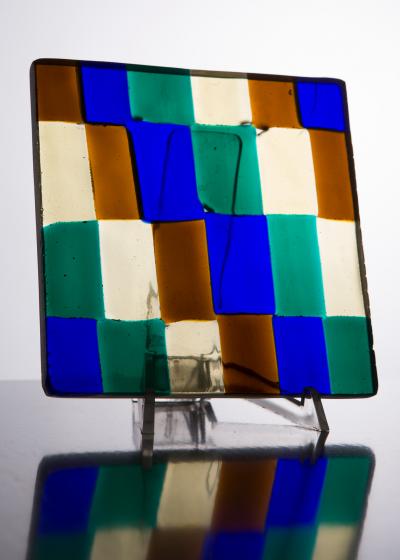 Fulvio Bianconi Glass Sculpture by Fulvio Bianconi for Venini