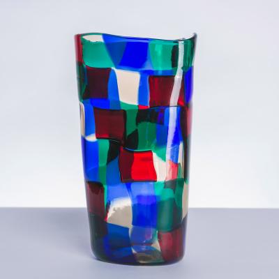 Fulvio Bianconi Pezzato Vase by Fulvio Bianconi for Venini