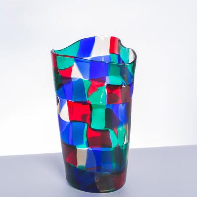 Fulvio Bianconi Pezzato Vase by Fulvio Bianconi for Venini
