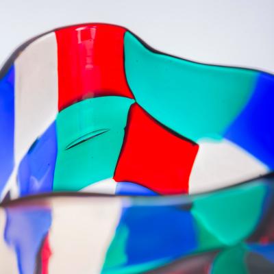 Fulvio Bianconi Pezzato Vase by Fulvio Bianconi for Venini