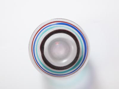 Fulvio Bianconi Pulegoso Glass Bowl by Fulvio Bianconi for Cenedese