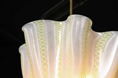 Fulvio Bianconi Venini Chandelier Designed by Fulvio Bianconi 1950 Italy