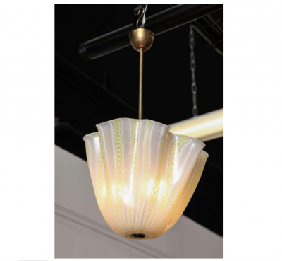 Fulvio Bianconi Venini Chandelier Designed by Fulvio Bianconi 1950 Italy