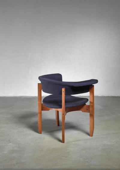 Fulvio Raboni Fulvio Raboni armchair with purple upholstery Italy 1960s