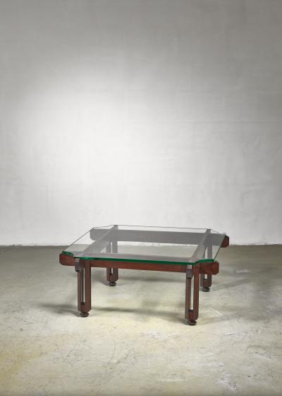 Fulvio Raboni Fulvio Raboni wood and glass coffee table Italy 1950s
