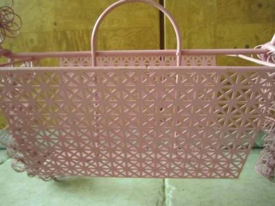 Fun Whimsical 1950s Pink Poodle Magazine Rack
