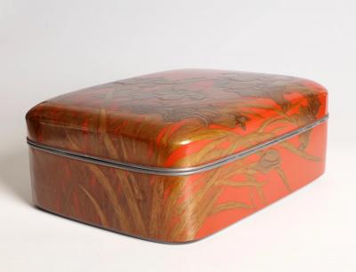 Funamoto Migiwa Accessory Box with Irises circa 1935