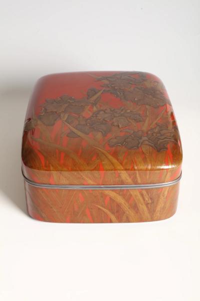 Funamoto Migiwa Accessory Box with Irises circa 1935