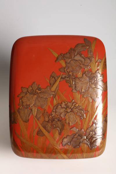 Funamoto Migiwa Accessory Box with Irises circa 1935