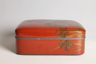 Funamoto Migiwa Accessory Box with Irises circa 1935