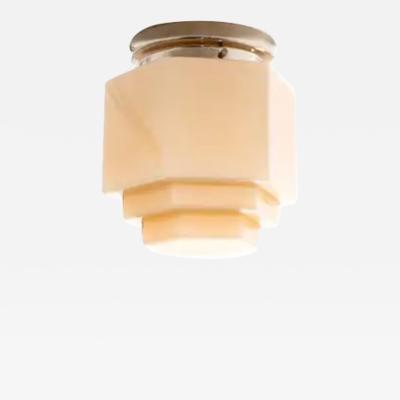 Functionalist Flush Mount Ceiling Light 1950s