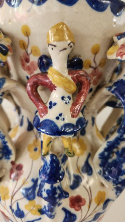 Funny Rare 19th C Spanish And jar Grotesque Jar 