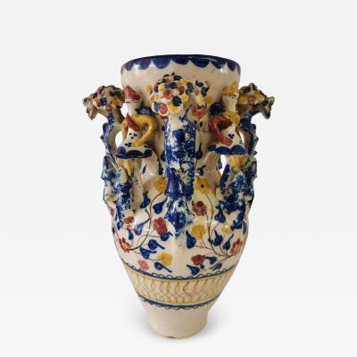 Funny Rare 19th C Spanish And jar Grotesque Jar 