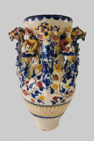 Funny Rare 19th C Spanish And jar Grotesque Jar 