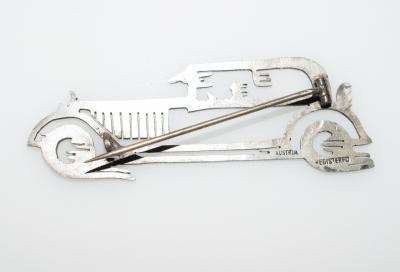 Futurist Car Brooch Streamlined Automobile Pin