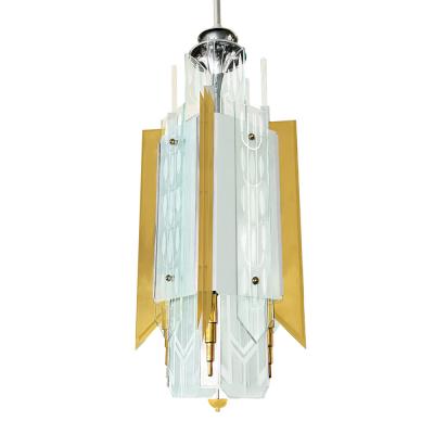 G Albert Lansburgh Original 1931 Art Deco Pendant Chandelier from The Wiltern Theater