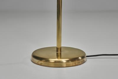 G Holman Floor Lamp with Wooden Detail by G Holman Finland 1950s