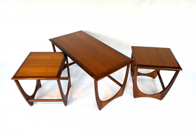 G Plan Vintage British Teak Astro Coffee and Nesting Tables by G Plan 1960s