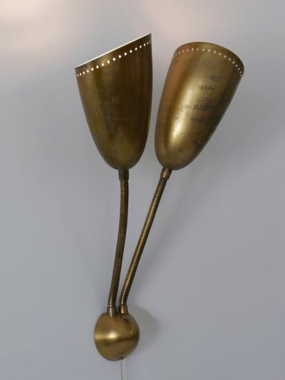 G nter Trieschmann Rare Mid Century Modern Wall Lamp or Sconce by G nter Trieschmann Germany 1950s