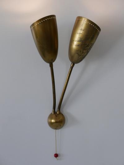 G nter Trieschmann Rare Mid Century Modern Wall Lamp or Sconce by G nter Trieschmann Germany 1950s