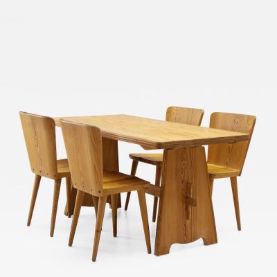 G ran Malmvall Five Piece Pine Dining Set by Goran Malmvall for Karl Andersson S ner Sweden