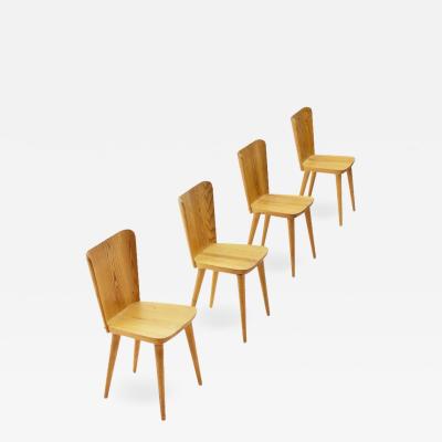 G ran Malmvall Four Pine Dining Chairs by Goran Malmvall for Karl Andersson S ner Sweden