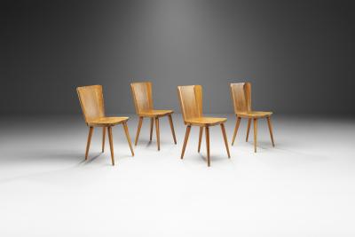 G ran Malmvall G ran Malmvall 501 Pine Dining Chairs for Svensk Fur Sweden 1950s