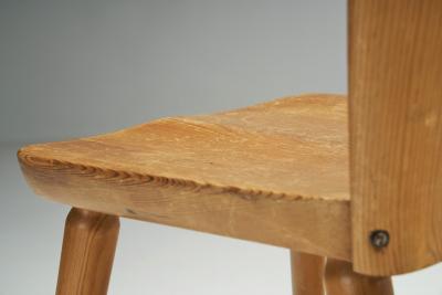 G ran Malmvall G ran Malmvall 501 Pine Dining Chairs for Svensk Fur Sweden 1950s