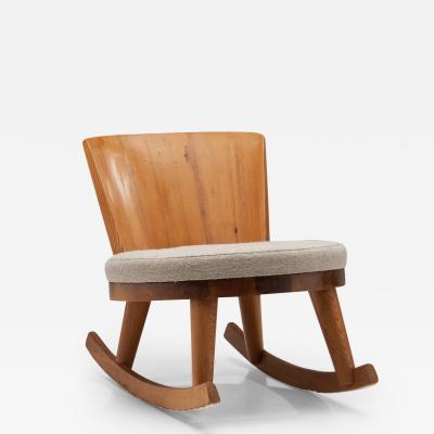 G ran Malmvall G ran Malmvall Svensk Fur Chair by Steneby Hemsl jdsf rening Sweden ca 1940s