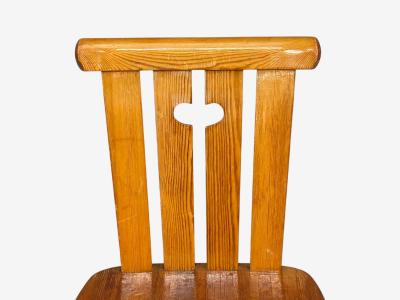G ran Malmvall Six Dining Chairs Pine Sweden 1970s