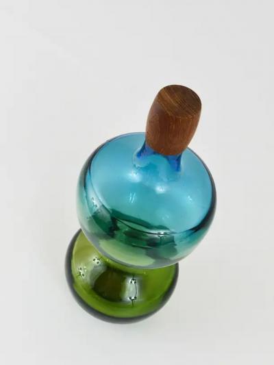 G ran W rff G ran W rff Pukeberg Colorful Tropico Carafe Glass Bottle Decanter Sweden 1960