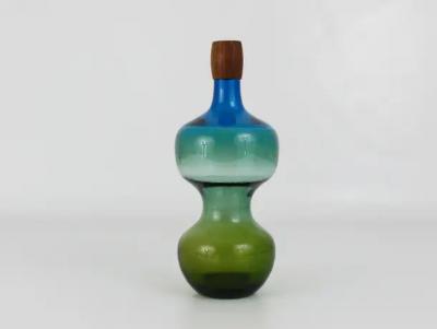 G ran W rff G ran W rff Pukeberg Colorful Tropico Carafe Glass Bottle Decanter Sweden 1960