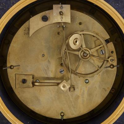 G rard Jean Galle Restauration period gilt bronze mounted lapis mantel clock