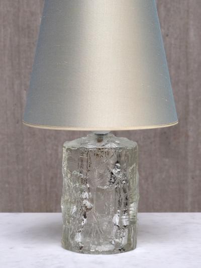 G te Augustsson Pair of G te Augustsson Glass Table Lamps Ruda Glasbruk Sweden 1960s