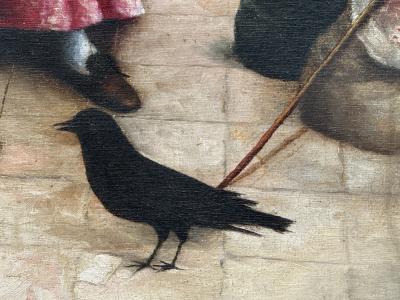 GEORGE FRANK BOBHOLZ THE PALM READER PAINTING CESARE AUGUSTE DETTI PAINTED BY GEORGE FRANK BOBHOLZ