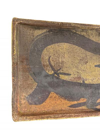 GEORGES MARTIN UNUSUAL MODERNIST BRUTALIST STONEWARE TABLE BY GEORGES MARTIN